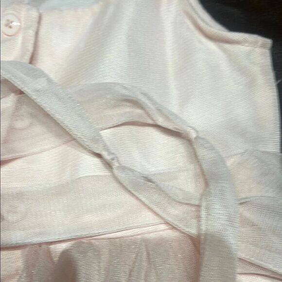 Jona Michelle Pink Flowered Tiered Dress Size 7 - Picture 5 of 9